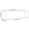 Konyhai állványok egymásba rakható 2 db beton szürke 50x15x16cm