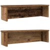 Konyhai állványok rakásolható 2 db régi fa 50x15x16 cm