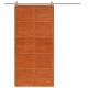 Istállóajtó viaszbarna 100 x 208 cm tömör fenyőfa