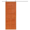 Istállóajtó viaszbarna 80 x 208 cm tömör fenyőfa