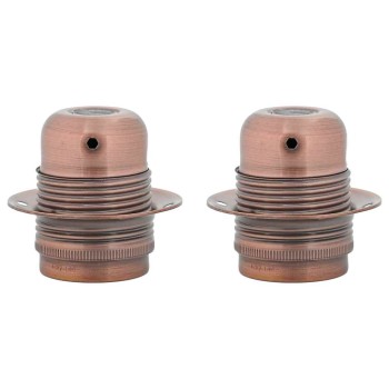 2 db vörös bronz lámpatartók e27
