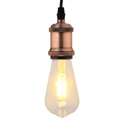 2 db vörös bronz lámpatartók e27