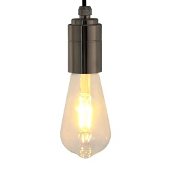 2 db fényes fekete lámpatartók e27