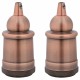 2 db vörös bronz lámpatartók e27 2 db vörös bronz lámpatartók e27