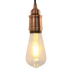 2 db vörös bronz lámpatartók e27