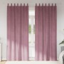 Sötétítő függönyök 2 pcs sötét rózsaszín 140 x 260 cm bársony