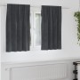 Sötétítő függönyök 2 pcs világosszürke 140 x 140 cm bársony
