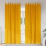 Sötétítő függönyök 2 pcs mustár sárga 140 x 225 cm bársony