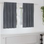 Sötétítő függönyök 2 pcs világosszürke 140 x 140 cm bársony