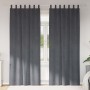 Sötétítő függönyök 2 pcs világosszürke 140 x 225 cm bársony