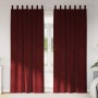 Sötétítő függönyök 2 pcs bordó 140 x 225 cm bársony