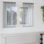 Voile függöny 2 pcs sötétszürke 140 x 140 cm poliészter