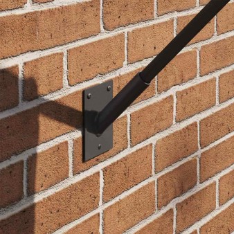 Zászló pole holde fekete 10,5 x 7,5 x 0,25 cm acél