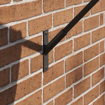 Zászló pole holde fekete 15 x 3 x 0,35 cm acél
