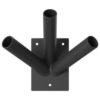 Zászló pole holde fekete 10,5 x 7,5 x 0,2 cm acél