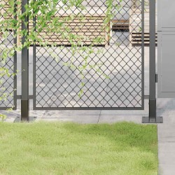 12 db antracit porszórt acél oszlopalapok négyzet alakú 51x51mm