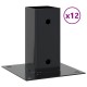 12 db antracit porszórt acél oszlopalapok négyzet alakú 61x61mm 12 db antracit porszórt acél oszlopalapok négyzet alakú 61x61mm