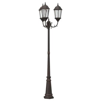 Kerti világítás bronz 61 x 53 x 235 cm alumínium és üveg
