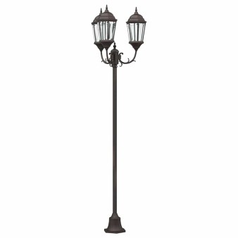 Kerti világítás bronz 57 x 49 x 241 cm alumínium és üveg