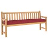 Raklap párna készlet 2 pcs bordó 200 x 40 x 8 cm oxford anyag