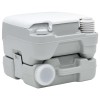 Kemping wc szürke és fehér 41,5 x 36,5 x 30 cm polietilén