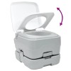 Kemping wc szürke és fehér 41,5 x 36,5 x 30 cm polietilén