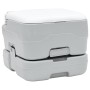 Kemping wc szürke és fehér 41,5 x 36,5 x 30 cm polietilén