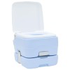 Kemping wc világoskék és fehér 41,5 x 36,5 x 30 cm polietilén