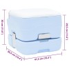 Kemping wc világoskék és fehér 41,5 x 36,5 x 30 cm polietilén
