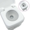 Kemping wc szürke és fehér 41,5 x 36,5 x 42 cm polietilén