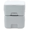 Kemping wc szürke és fehér 41,5 x 36,5 x 42 cm polietilén