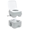 Kemping wc szürke és fehér 41,5 x 36,5 x 42 cm polietilén