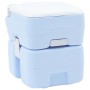 Kemping wc világoskék és fehér 41,5 x 36,5 x 42 cm polietilén