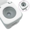 Kemping wc szürke 41,5 x 36,5 x 42 cm magas sűrűségű polietilén