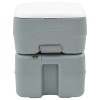 Kemping wc szürke 41,5 x 36,5 x 42 cm magas sűrűségű polietilén