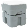 Kemping wc szürke 41,5 x 36,5 x 42 cm magas sűrűségű polietilén