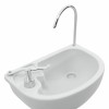 Kemping wc készlet 2 pcs szürke és fehér