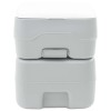 Kemping wc szürke 41,5 x 36,5 x 42 cm magas sűrűségű polietilén