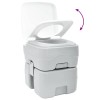Kemping wc szürke 41,5 x 36,5 x 42 cm magas sűrűségű polietilén