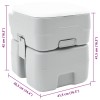 Kemping wc szürke 41,5 x 36,5 x 42 cm magas sűrűségű polietilén