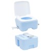 Kemping wc kék 41,5 x 36,5 x 42 cm magas sűrűségű polietilén