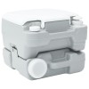 Kemping wc szürke és fehér 41,5 x 36,5 x 30 cm polietilén