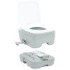 Kemping wc szürke és fehér 41,5 x 36,5 x 30 cm polietilén