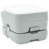 Kemping wc szürke és fehér 41,5 x 36,5 x 30 cm polietilén