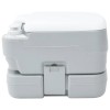 Kemping wc szürke és fehér 41,5 x 36,5 x 30 cm polietilén