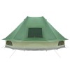Tipi sátor tetővel tárolóval zöld 466 x 310 x 240 cm taft