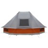 Tipi sátor tetővel szürke és narancs 466 x 310 x 240 cm taft