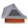 Tipi sátor tetővel szürke és narancs 466 x 310 x 240 cm taft