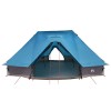 Tipi sátor tetővel tárolóval kék 680 x 430 x 270 cm taft
