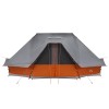 Tipi sátor tetővel szürke és narancs 680 x 430 x 270 cm taft